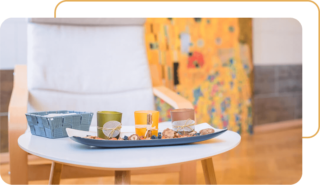 Hangulatkép mécsesek - arany